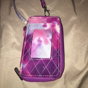 Tie die zipper wallet